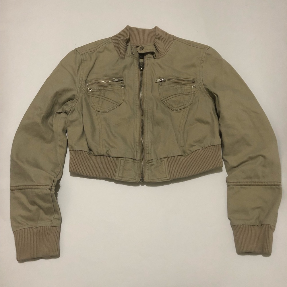 Women’s Juniors Cropped Khaki Jacket No Boundaries